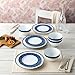 Noritake Blue Rill 12-Piece Dinnerware Set, Service for 4