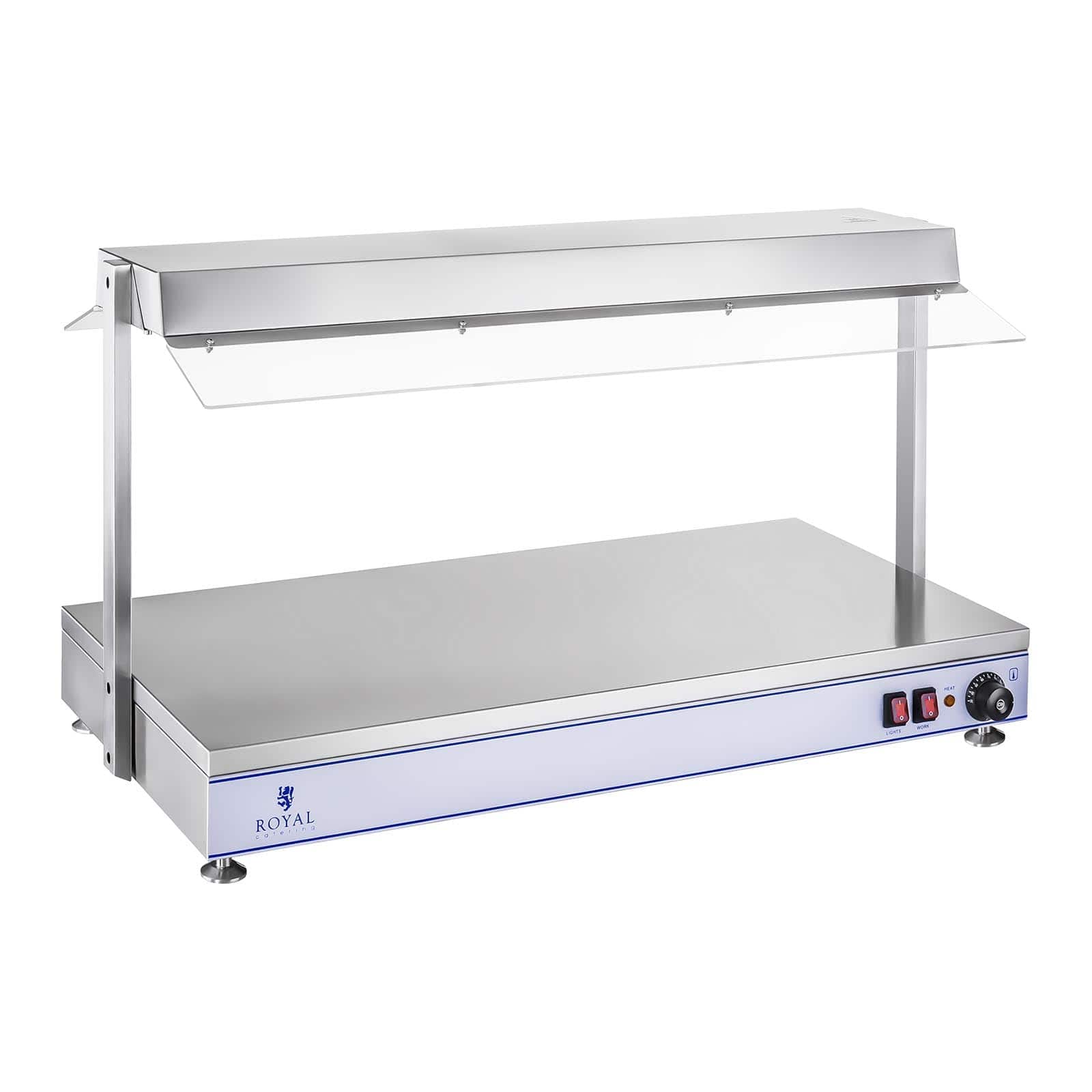 Royal Catering - RCHP-120 - Calienta Platos - 2000 W - hasta 110 °C - 120 x 50 cm