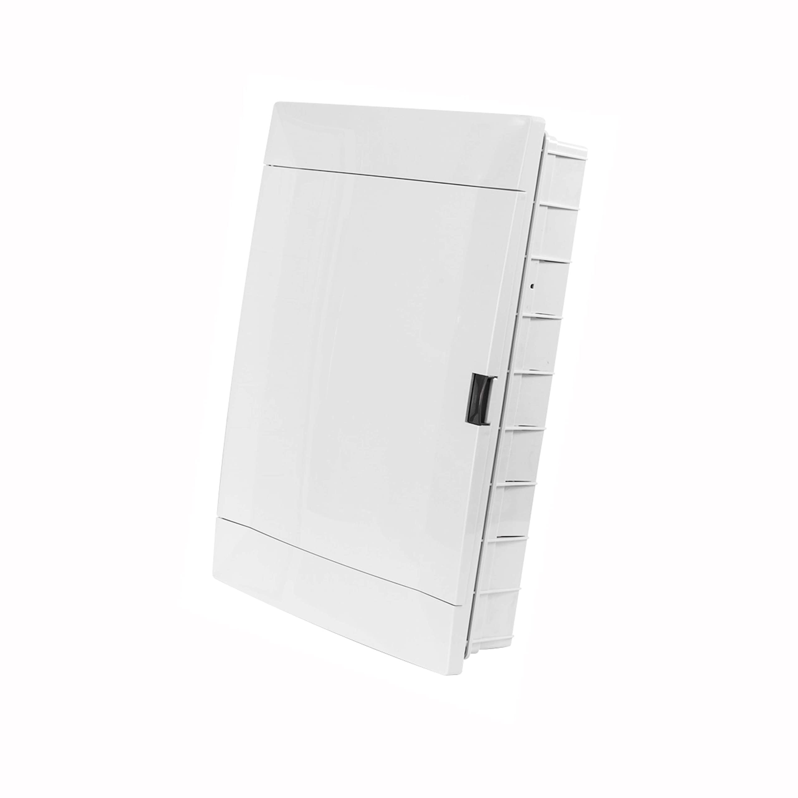 Cuadro eléctrico o Caja de Empotrar con tapa y carril DIN blanca para Automáticos 36 Modulos Empotrar Cuadro de Superficie Electrico para Instalaciones Electricas Cuadro Electrico Empotrar