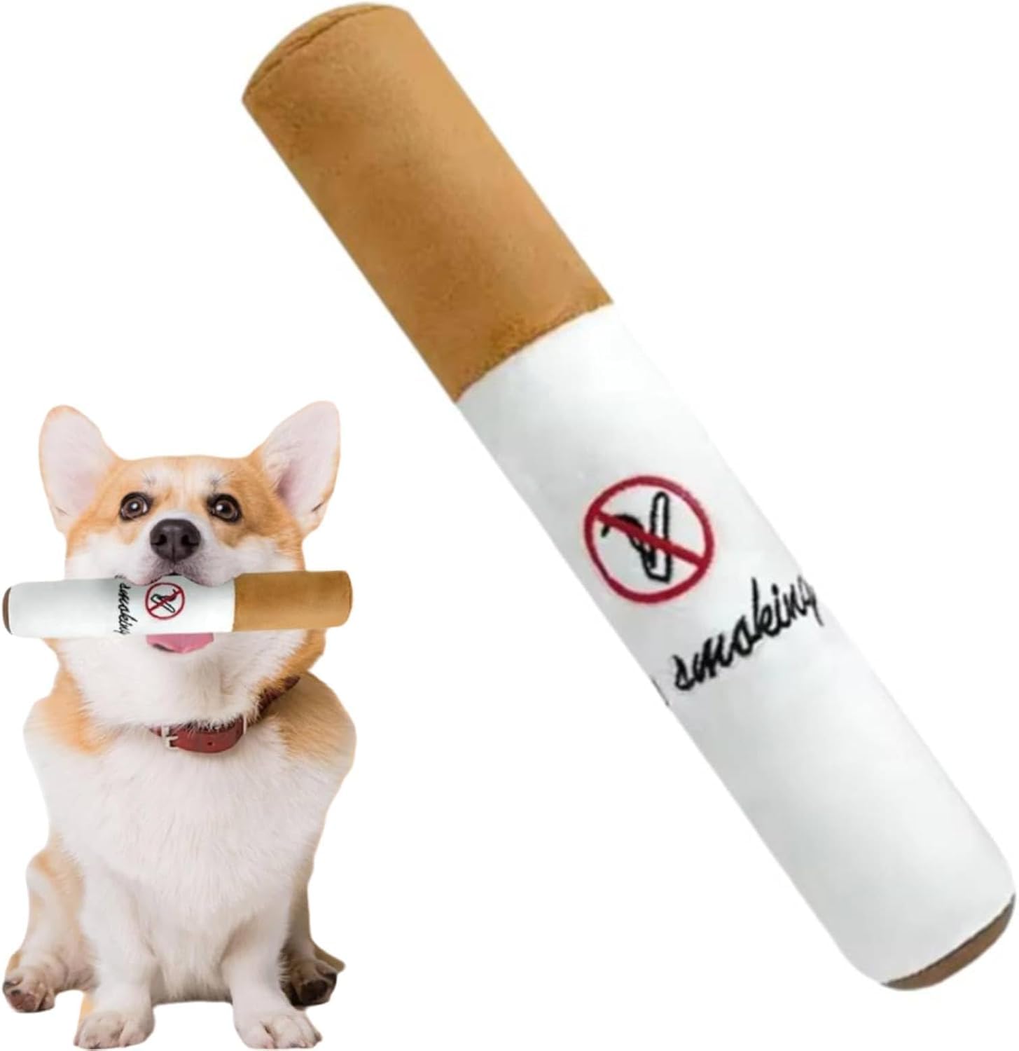 dog chewed cigarette Toy for Dogs, Fun and Novelty Chewing Toy, Simulation Cigarette Box Toy for Small, Medium and Large DogsBox with Three Cigarettes: Buy Online at Best Price in Egypt Dog ate a cigarette :
