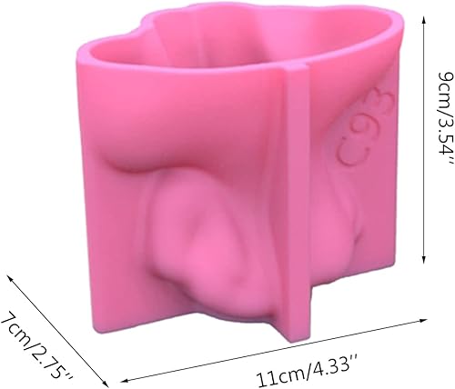 Miniatura 4 de Maceta para suculentas, maceta de resina, soporte para mejillas, yeso, silicona, bricolaje, suculentas, maceta de hormigón, yeso, cemento, arcilla,