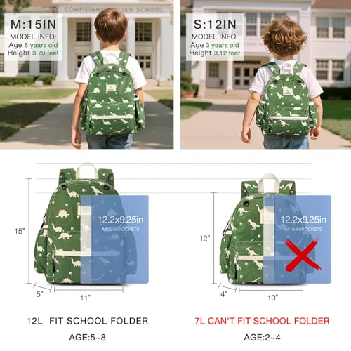 STEAMEDBUN Corduroy Dinosaur Backpack