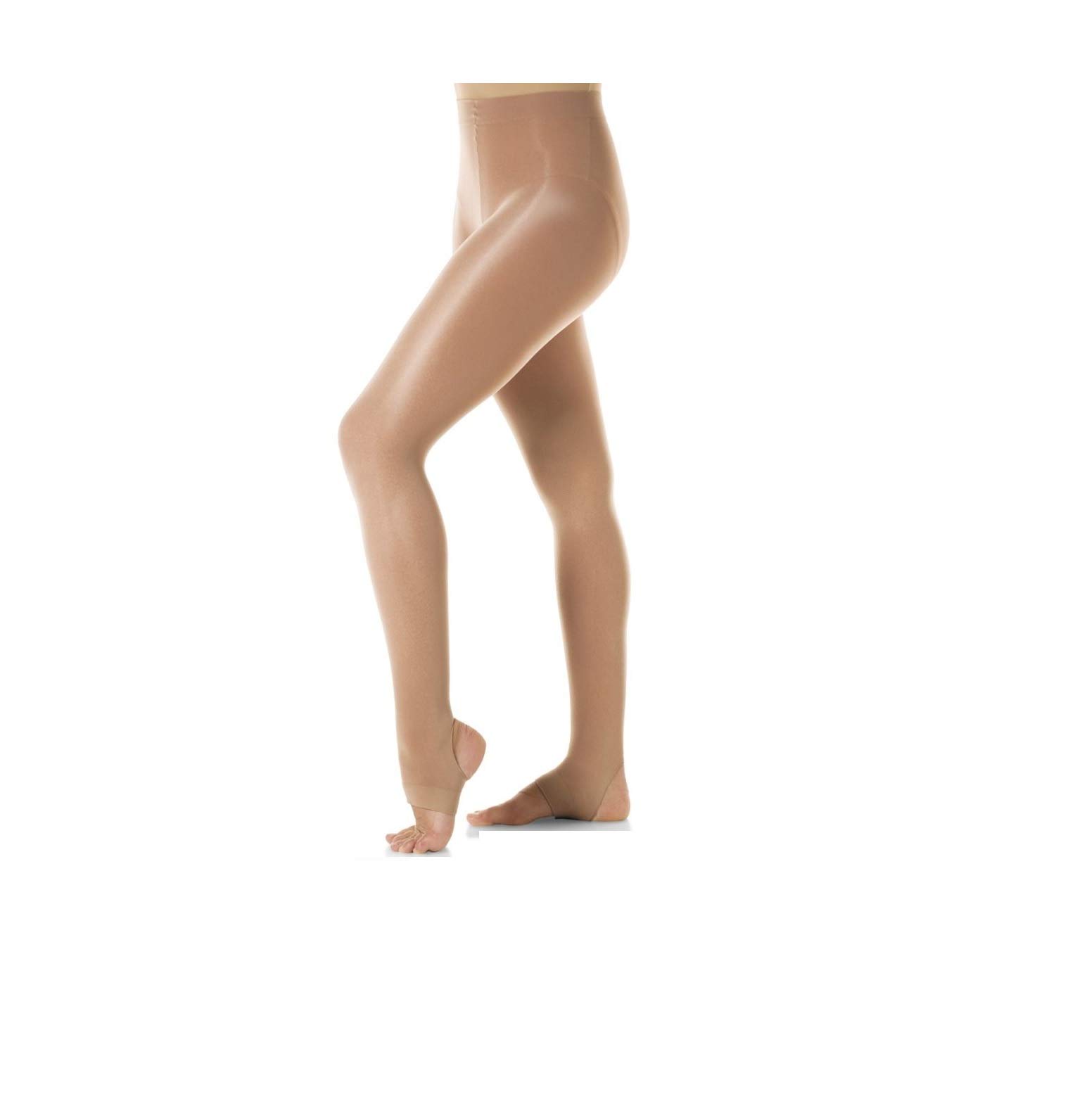 Mytoptrendz Girls Light Toast Mytoptrendz® Dance Tights Ultra Shimmery Stirrup Ballet Stage Performance Kids Size (Age, 5-7Years, )