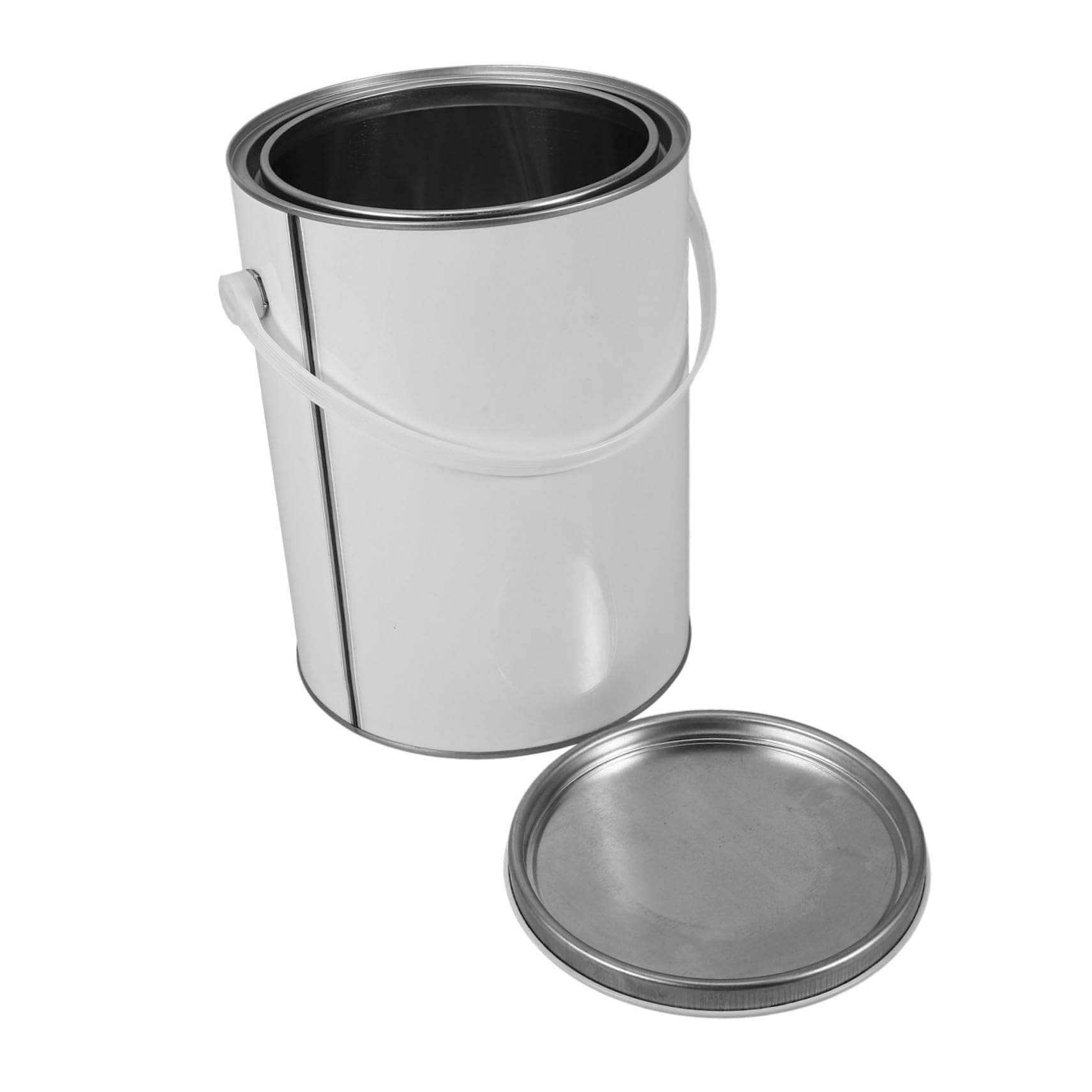 Pot de Peinture Vide Métal avec Couvercle Étanche Bidon Robuste pour Stockage de Peinture Pigment et Goudron Seau Solide pour Usage Domestique et Professionnel