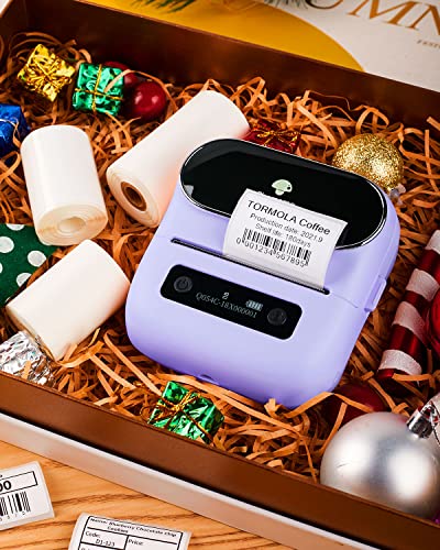 Image of Phomemo Label Maker, Bluetooth Thermal Printer for Barcode, Address, Home, Mailing, Small Business,Clothing, Portable Label Maker Machine with 3 Label