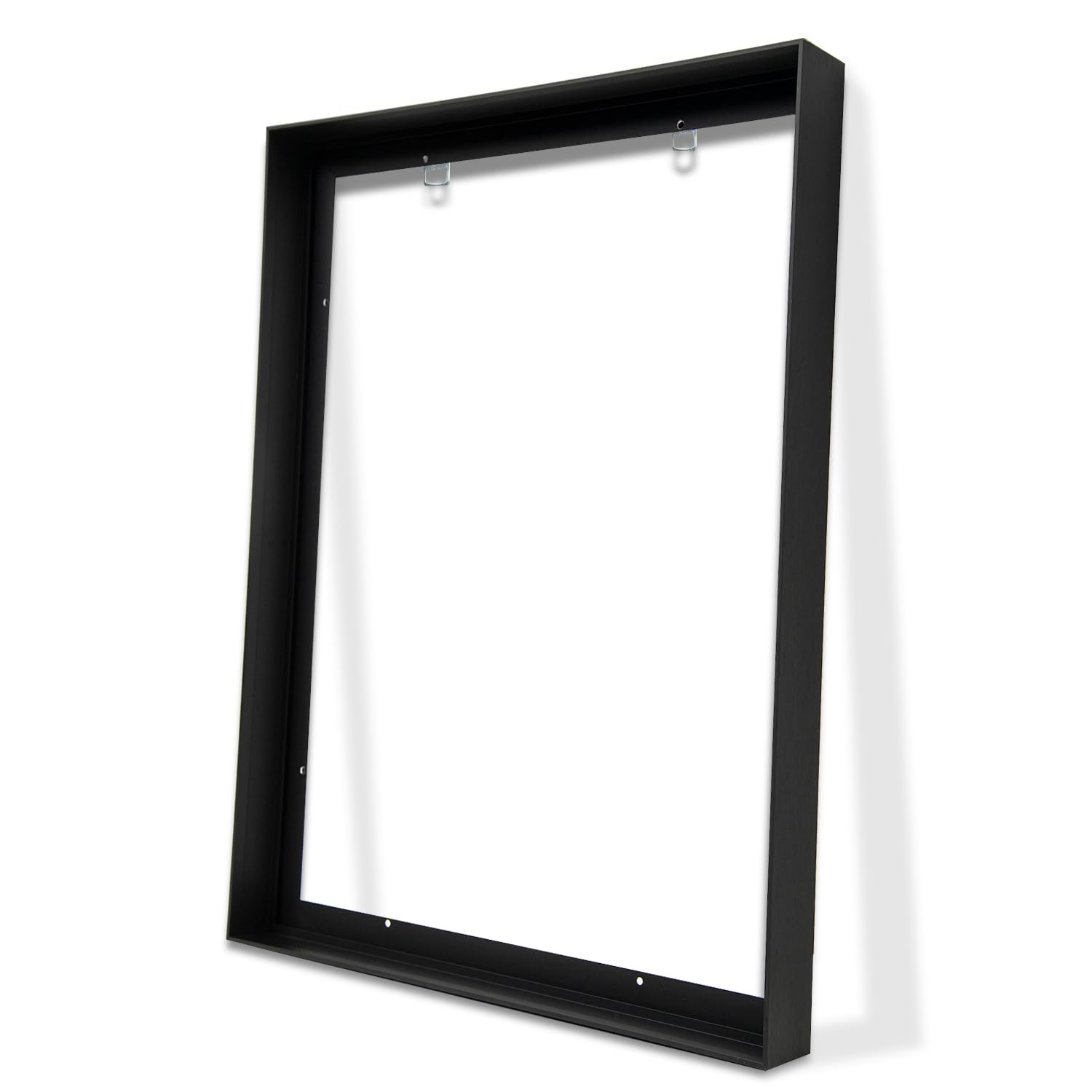 artgow metal floating frame for 32"x48" canvas oil paintings, diy canvas frame with 1.5" deep, floater frames for prints wall art/portrait/landscape living room bedroom kitchen decor (black)