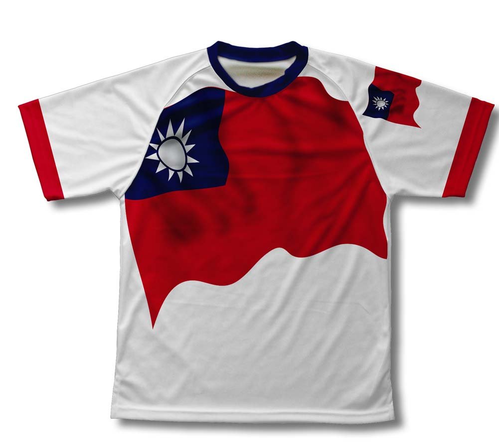 ScudoPro Taiwan Flag Technical T-Shirt for Men and Women