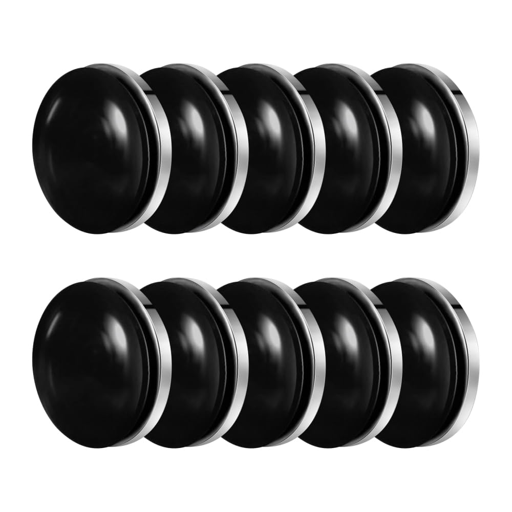 Dongker Black 10Pcs Magnetic Curtain Weights,Heavy Duty Round Shower Curtain Liner Weights Avoid Blowing Around For Tablecloth Drapery Flag