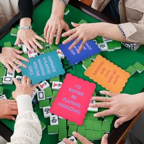 Cartas Mezcladoras Mahjong en PVC Multicolor 6 Piezas miniatura 4