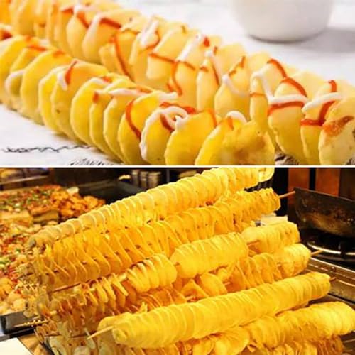 Máquina eléctrica para cortar papas en espiral acero inoxidable miniatura 2