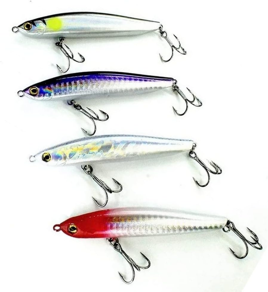 Zigginger Z Sinking Pencil, Sidewinder 90S Sidewinder 90S Sinking Pencil with Slide Weight, Horizontal Fall, 0.6 - 3.5 inches (17 g) - 90 mm, Great for Shallow Areas and Missing Bees