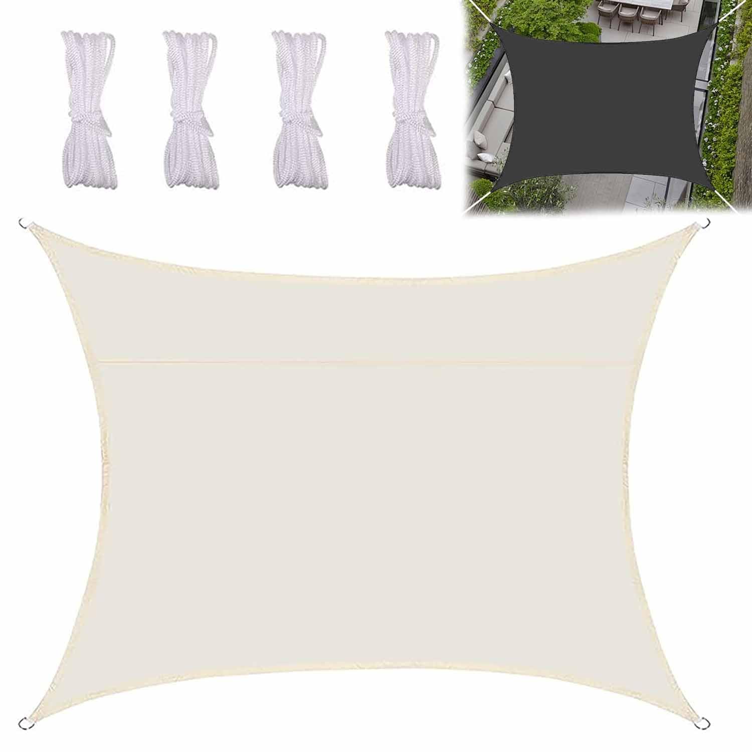 Toile d'ombrage protection UV 98% et imperméable pour abriter efficacement votre salon de jardin