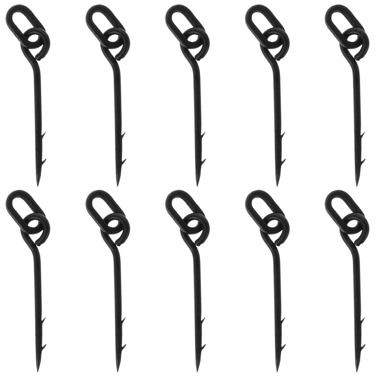 BESPORTBLE 10 pcs Carp Fishing Bait Spikes Bait Screws with Loop Fishing Fasteners for Boilie Rigging Carp Baits Barbel Terminal Tackle Freshwater and Saltwater Use
