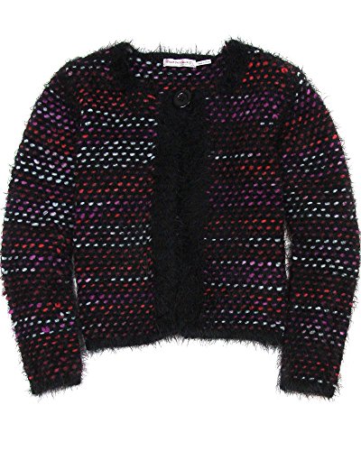 Deux par Deux Girls' Fluffy Knit Cardigan Bohemian Spirit, Sizes 7-12