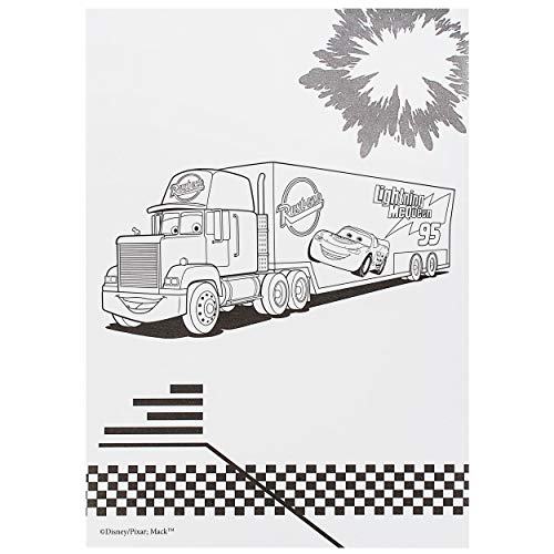 großes XL Malbuch/Malblock - A4 - Disney Cars - Auto - Lightning McQueen - mit vielen Sticker & Aufkleber - 16 Seiten… – Bild 8