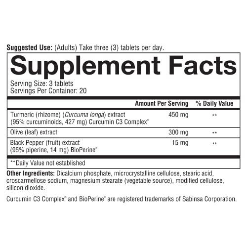 Youtheory Turmeric Curcumin Supplement With Black Pepper Bioperine 60Ct, Vegetarian Joint Collagen Capsules 60Ct Value Bundle #TOP3