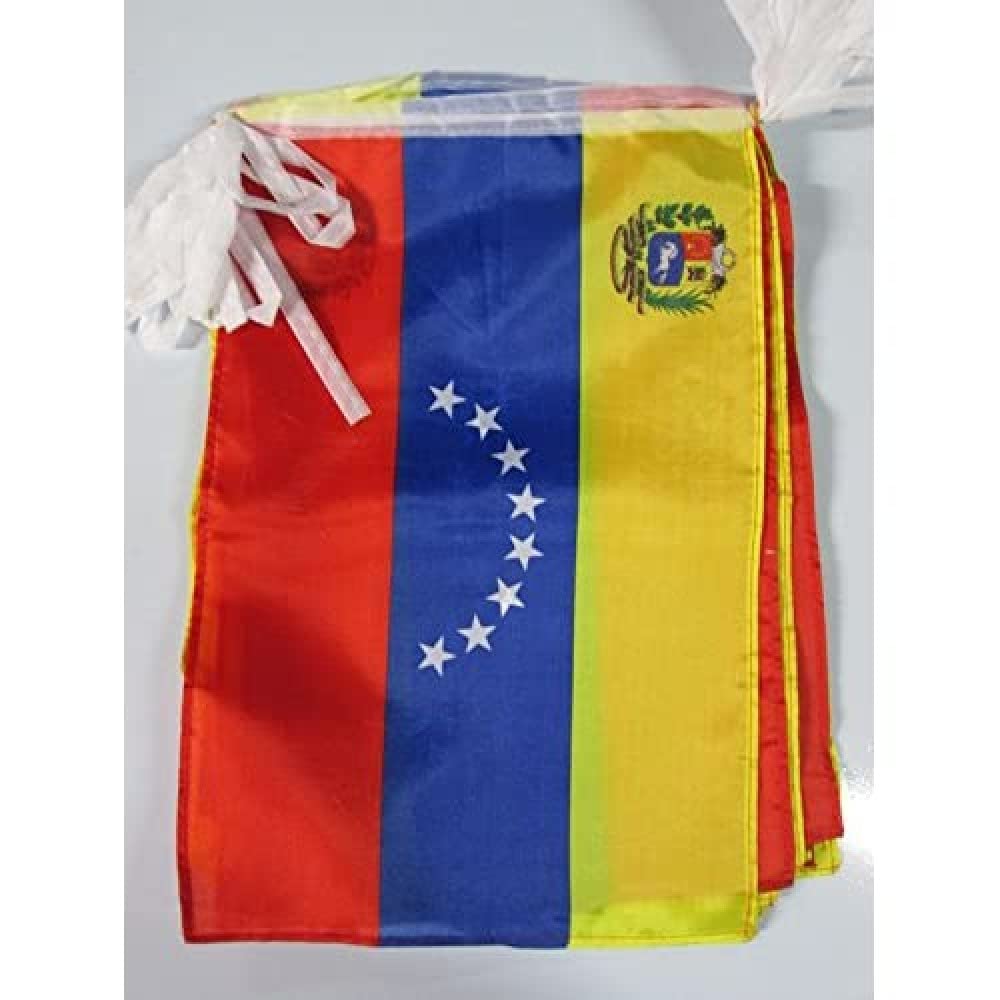 Drapeau Venezuela en guirlande de 12m pour réussir votre décoration de fête