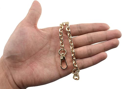 Miniatura 12 de HAHIYO Mini Pochette - Correa de cadena fina y ancha de 0.236 in para LV gruesa de 0.079 in para bolso, cartera, embrague, cómoda correa de metal