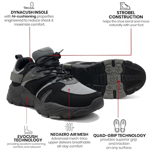 Image of Red Chief Men's Sports Sneaker | Low Ankle Lace Up Shoe with Breathable Mesh & Synthetic Upper | Lightweight Comfortable Casual Footwear (C6016)