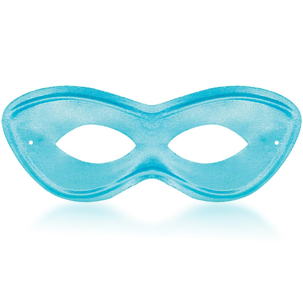 Amscan Superhelden-Maske – Hellblau, Stoff Mit Kunststoff, Elastisch (20,3 Cm)