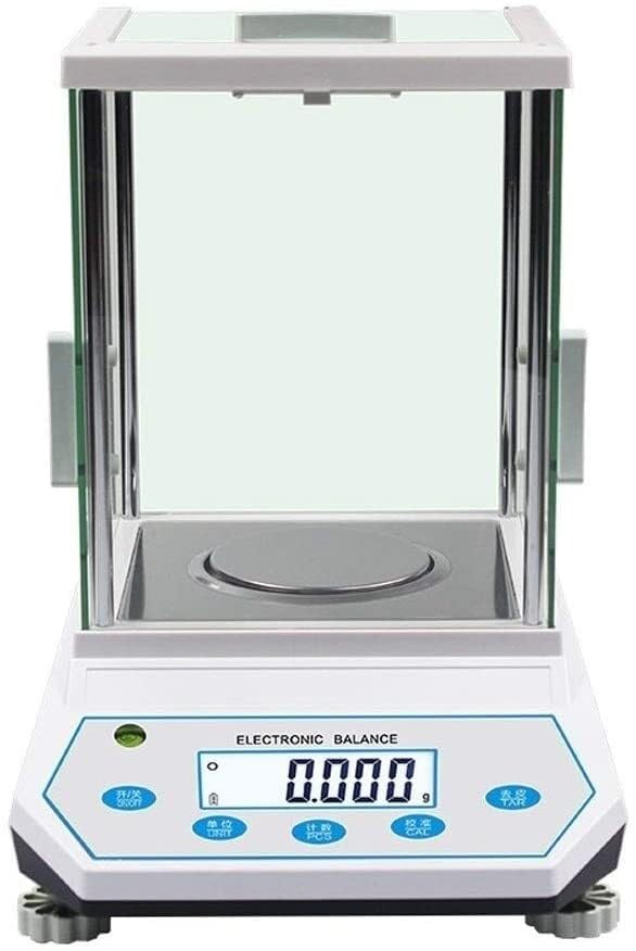 Balance électronique analytique numérique de laboratoire de haute précision, pesage et comptage industriels, bijoux scientifiques en or avec pare-brise(500g*0.001g)