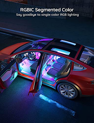 Govee Smart Car Led Strip Lights, Rgbic Interior Car Lights With 4 Music Modes, 30 Scene Options And 16 Million Colors, App Control 2 Lines Design Car Lights For Suvs, Dc 12V #TOP2