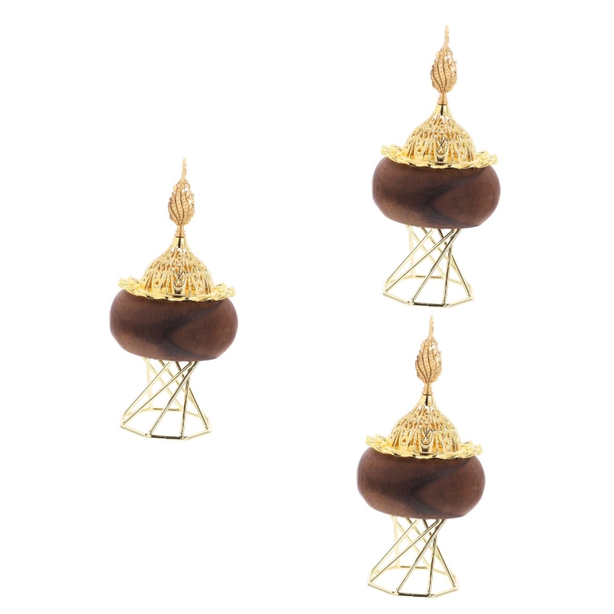 Ciieeo 3St graceling büroradio geschen fleab wundrrschön Räucherstäbchen Weihrauchbrenner schmücken Räucherkerzenbrenner Desktop-Schmuck Halter für Weihrauchbrenner hölzern