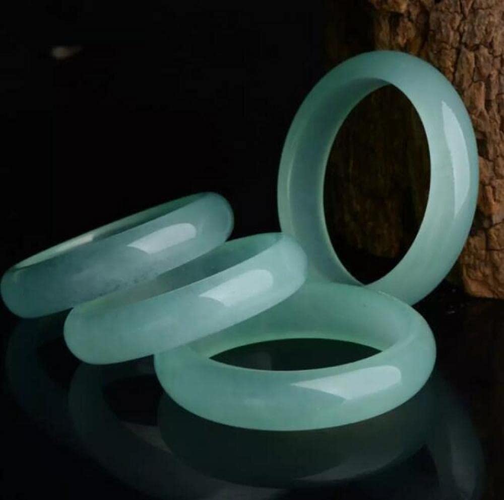 Braccialetti di Giada da Donna, Braccialetti di Giada Blu Olio Ciano, Braccialetti di Giada da Donna, Braccialetti di Giada quarzite, Gioielli, per la Mamma e la Fidanzata, con Scatola, 56-(60