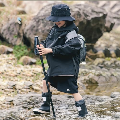 IWIHMIV Kids Rain Boots Non Slip Rain Boots Boys Girls Lightweight Comfortable Rubber Rainboots for Outdoor Play2