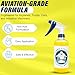 Plane Perfect Buddha Belly Oil & Grease Cleaner - Heavy Duty Aviation Grade Citrus Degreaser Spray - Multi Surface Cleaner for Automotive Engine, Aircraft, Car, Truck & RV | 16oz
