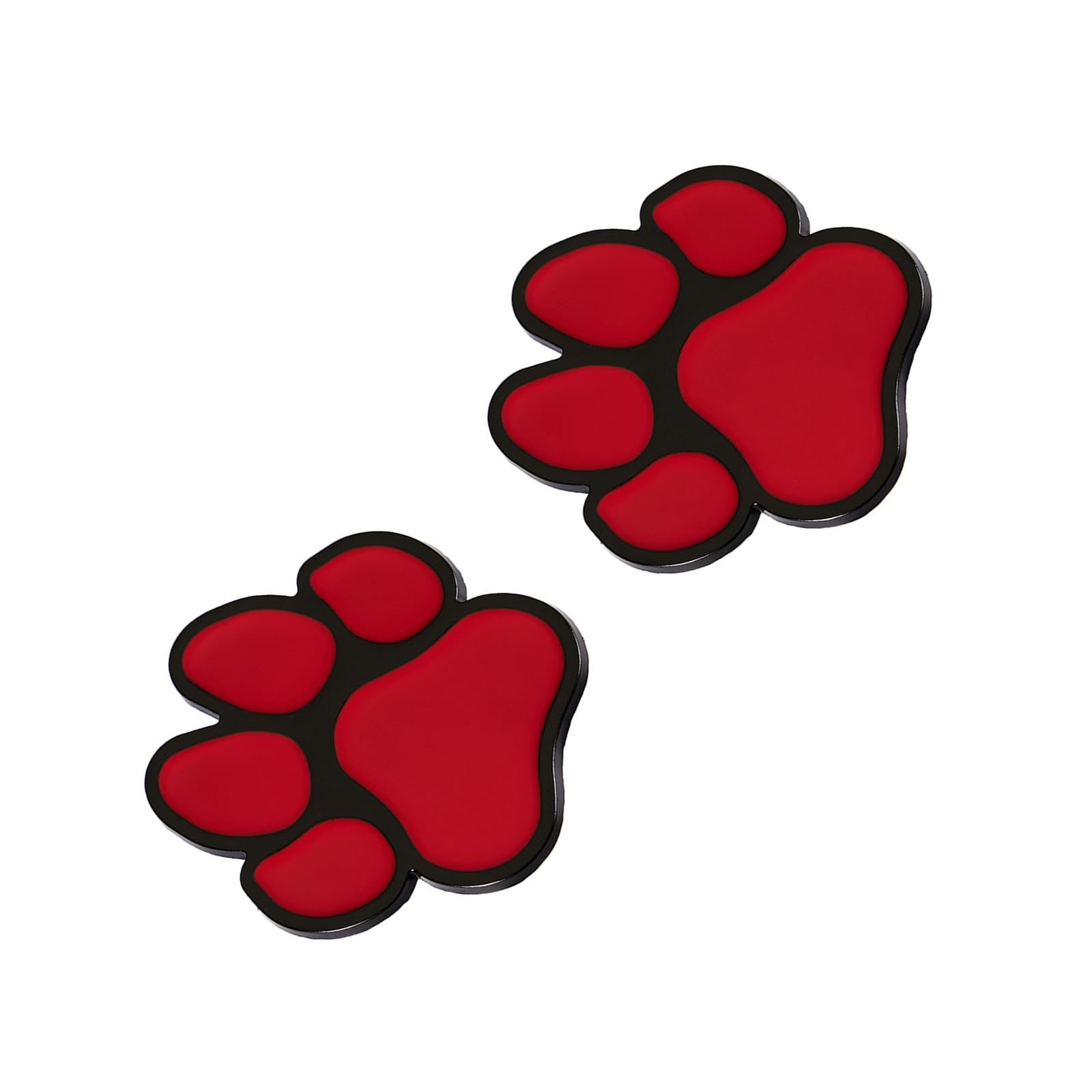 1 Pair 3D Animal Paw Print Car Sticker in Zinc Alloy for Vehicle Exterior Strong Design for Car and Motorcycle Enthusiasts Permanent Decoration for SUV