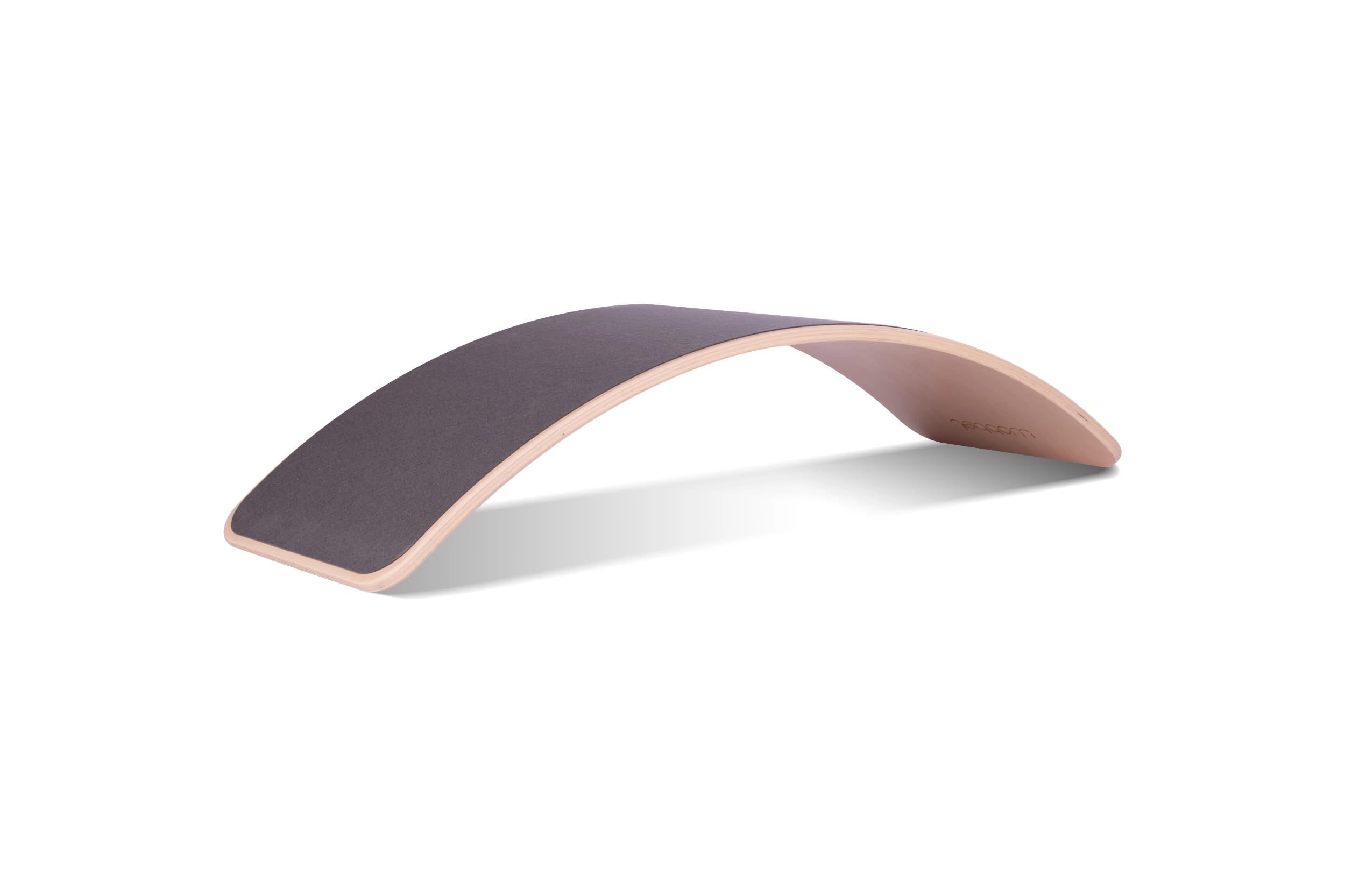 Wobbel Balanceboard transparent lackiert Mouse grau yogaboard