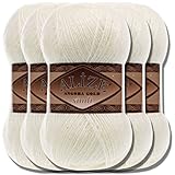 LIEFERUMFANG🧶 5x flauschiges Alize Angora Gold Simli 5 x 100g Wolle zum stricken und häkeln
