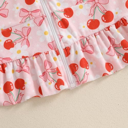 Toddler Girls Swimsuit Cover Up Short Sleeve Checkered Bow Zipper Hooded Beach Towel Kids Terry Bathing Suit Coverup4