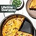 HexClad Hybrid Nonstick 7-Quart Sauté Pan with Tempered Glass Lid, Chicken Fryer, Stay-Cool Handles, Dishwasher-Friendly, Oven-Safe Up to 900°F, Induction Ready, Compatible with All Cooktops