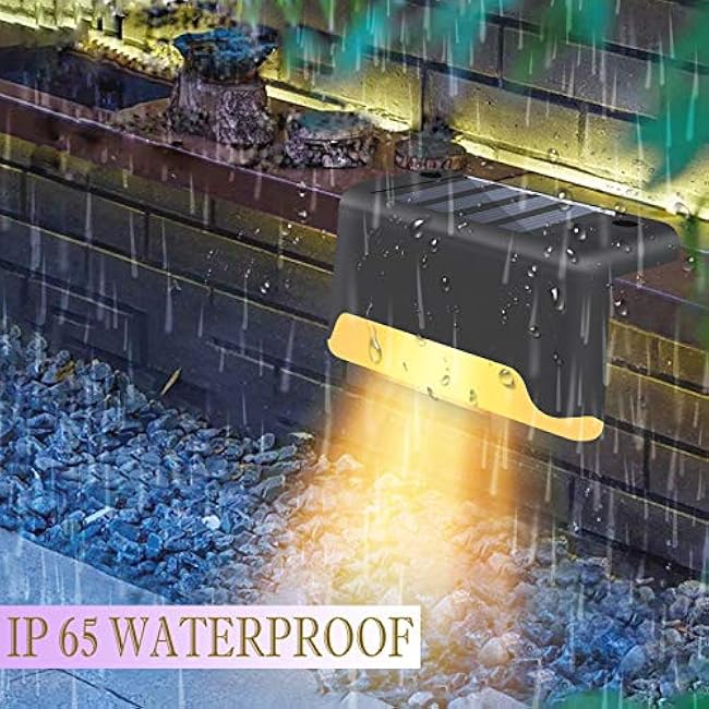 16 Pack Solar Deck Lights,The LED Lights for Outdoor, Waterproof Solar LED Lights for Deck, Step, Railing, Wall, Patio, Garden, Stair, Yard and Driveway Path (Cool White)