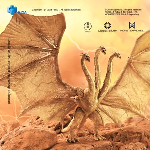 HiPlay HIYA Collectible Figure: King Ghidorah Godzila: King of The Monsters Exquisite Basic Series M