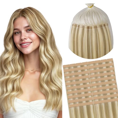 GOO GOO Tape In Weft Hair Extensions, 8cm Wide Tape, 20inch 20pcs 100g