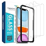Tech Armor Ballistic Glass Screen Protector for Apple iPhone 11 / iPhone Xr - Case-Friendly Tempered Glass [3-Pack], Haptic Touch Accurate Designed for NEW 2019 Apple iPhone 11