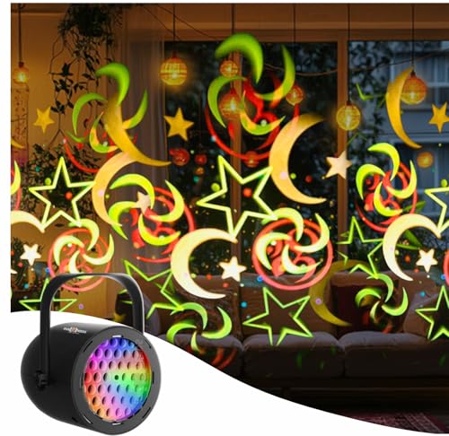 Image of Pick Ur Needs LED Diwali Projector Light with Swastik & Star Patterns | USB Powered Rotating Projection Lamp for Home, Party & Festival Decoration | Adjustable Angle, Eye Lens Design, Energy Efficient