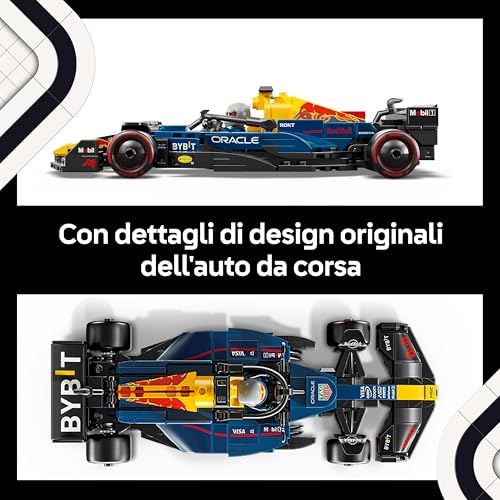 Speed Champions Auto da Corsa F1 Oracle Red Bull Racing RB20 Modello di Macchina da Collezione con Minifigure del Pilota di Formula 1, Regalo per Uomo, Donna e Adulti Fan dell'Automobilismo 77243 - Lego - Immagine 4