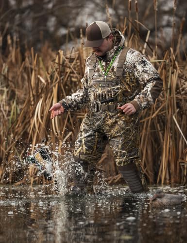 Image of TIDEWE Breathable Chest Waders, Waterproof Insulated Hunting Waders