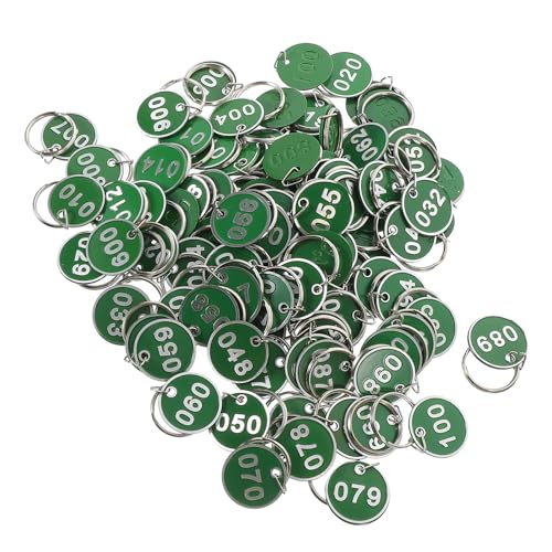 Identificadores numerados Alasum de aluminio para llaveros de sauna y almacenamiento de llaves