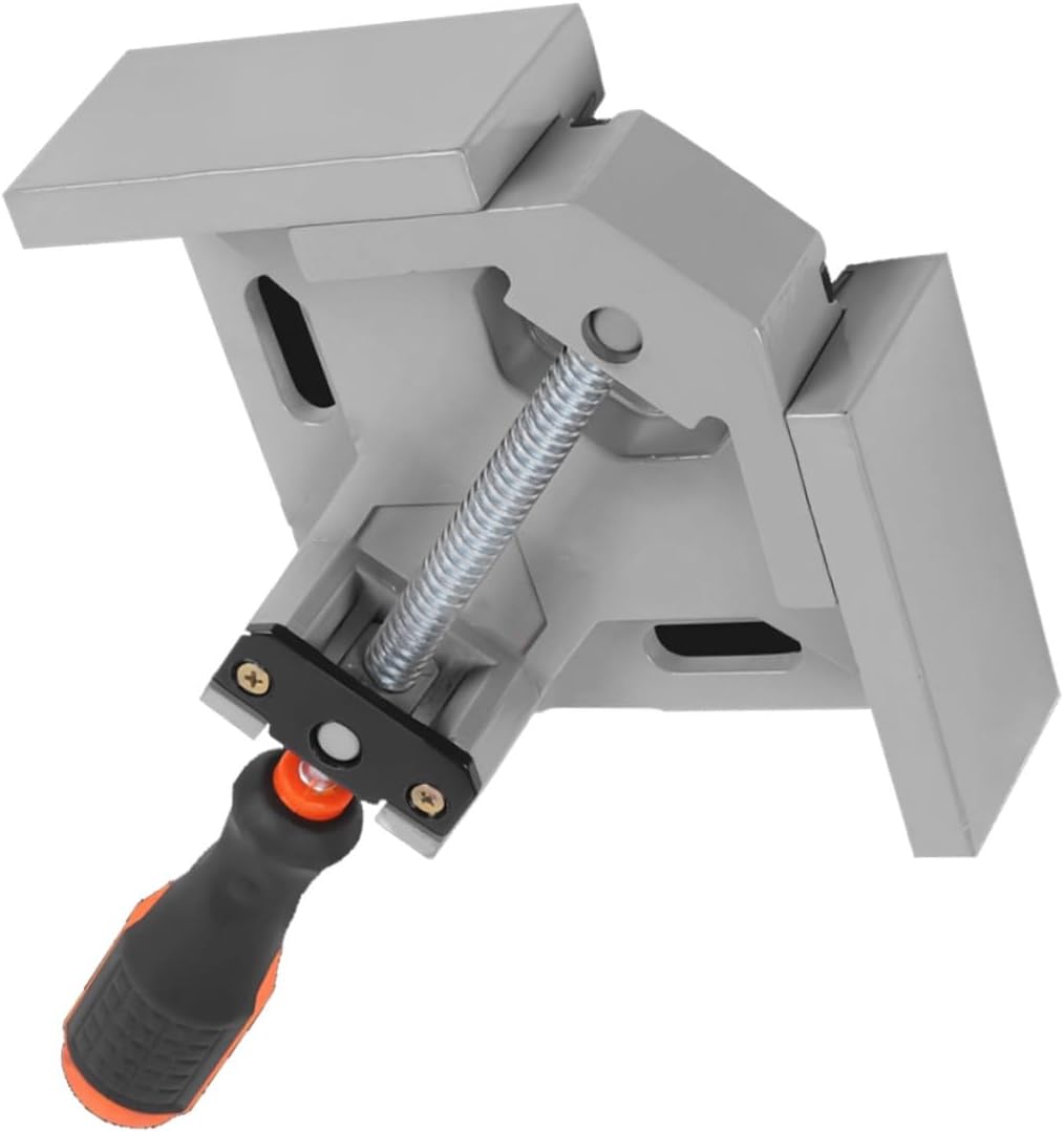 Woodworking Right Angle Fixing Clamp Single Handle Aluminum Alloy Corner Clamp for Woodworking and Welding Projects
