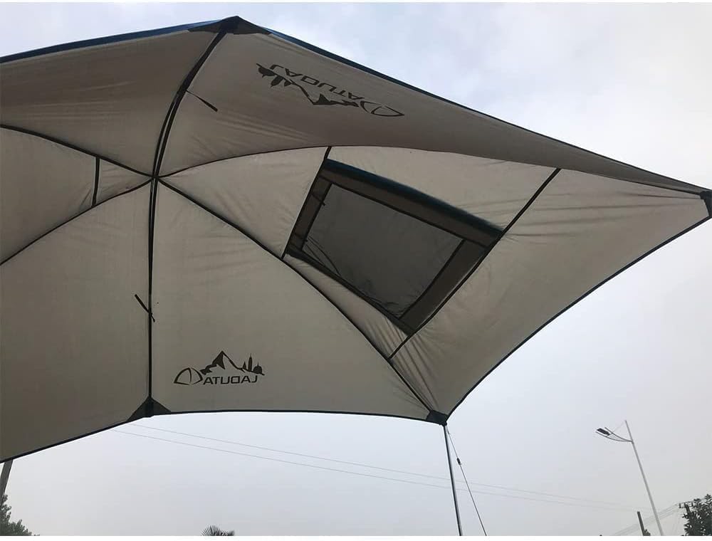 TentHome Toldo Camper Furgoneta Lateral, Toldo Parasol para Coche Camping, Caravana Verano, Autocaravana, Camion, Tienda Maletero, Impermeable, Ligero