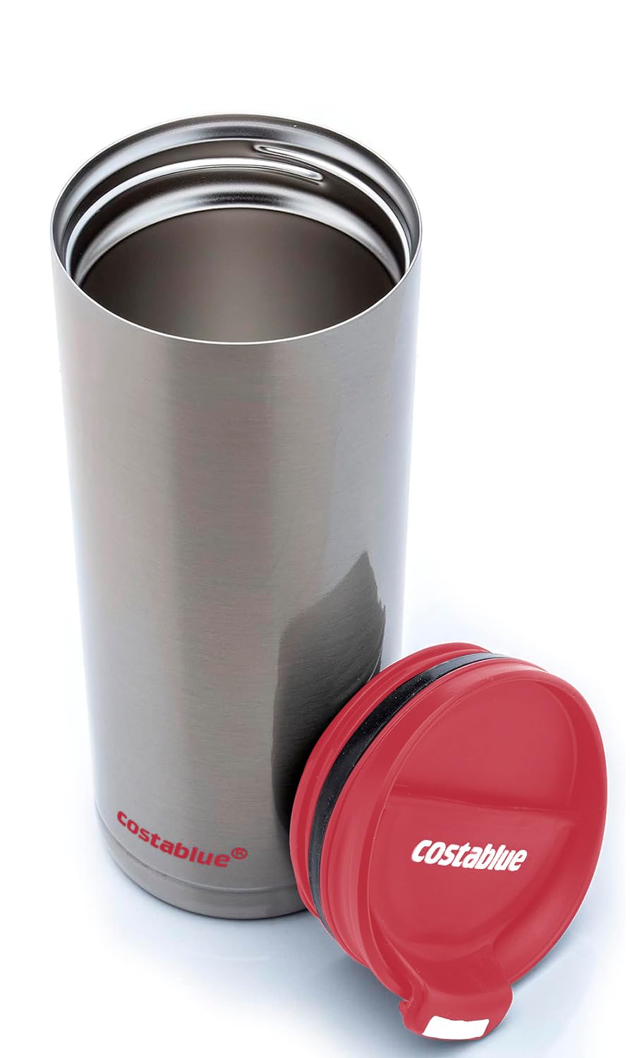 Podróżny kubek do kawy – 470 ml izolowany kubek do kawy ze stali nierdzewnej, szczelny kubek z pokrywką nadającą się do mycia w zmywarce, kubek podróżny z podwójną ścianką, wielokrotnego