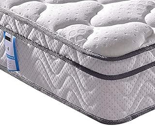 Vesgantti 5FT King Size Mattress, 10.3 Inch Pocket Sprung Mattress King Size with Breathable Foam and Individually Wrapped Spring - Medium Firm Feel, Classic Box Top Collection