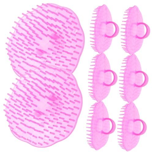 BCOATH 8Pcs Scalp Scrubber Practical Hair Shampoo Brushes for Scalp Massage Head Massaging Brushes for Deep Cleansing and Relaxation Assorted Styles
