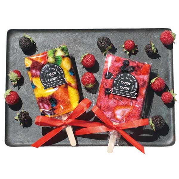 Amazon｜アイスキャンディーみたいなタオル1個 色柄おまかせ プチ