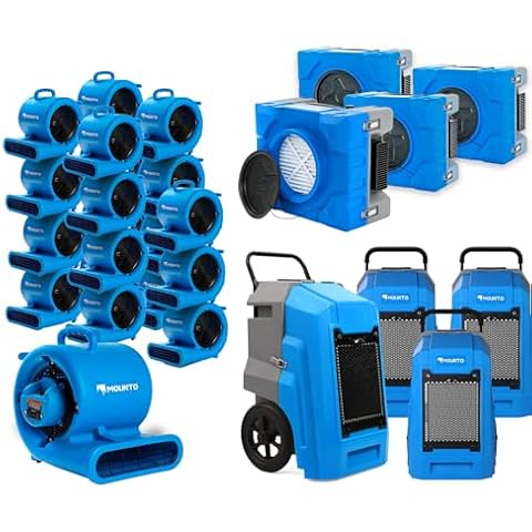 MOUNTO Water Damage Restoration Combo Package Deals (24xAir Mover, 4x Air Scrubber, 4x LGR Dehumidifiers) Cover